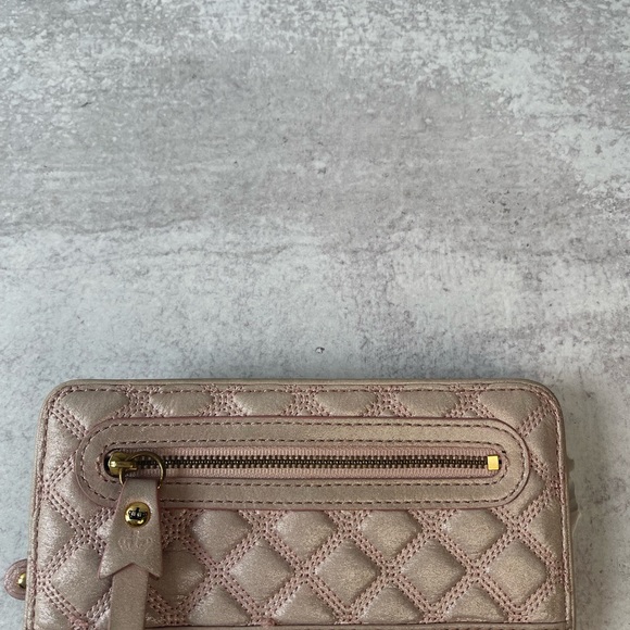 Juicy couture pink shimmer wallet with black and white polka dot details inside - Picture 3 of 13